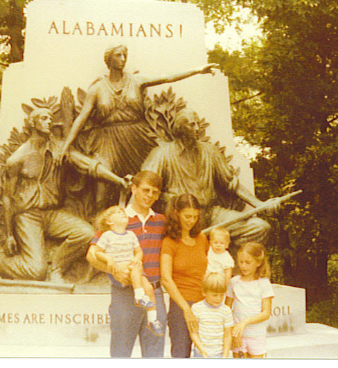 10/28 John and Family in Gettysburg in 1978